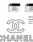 TRIS CREME CHANEL - HYDRA BEAUTY CREME 50G + GEL CREME 50G + GEL YEUX 15ML